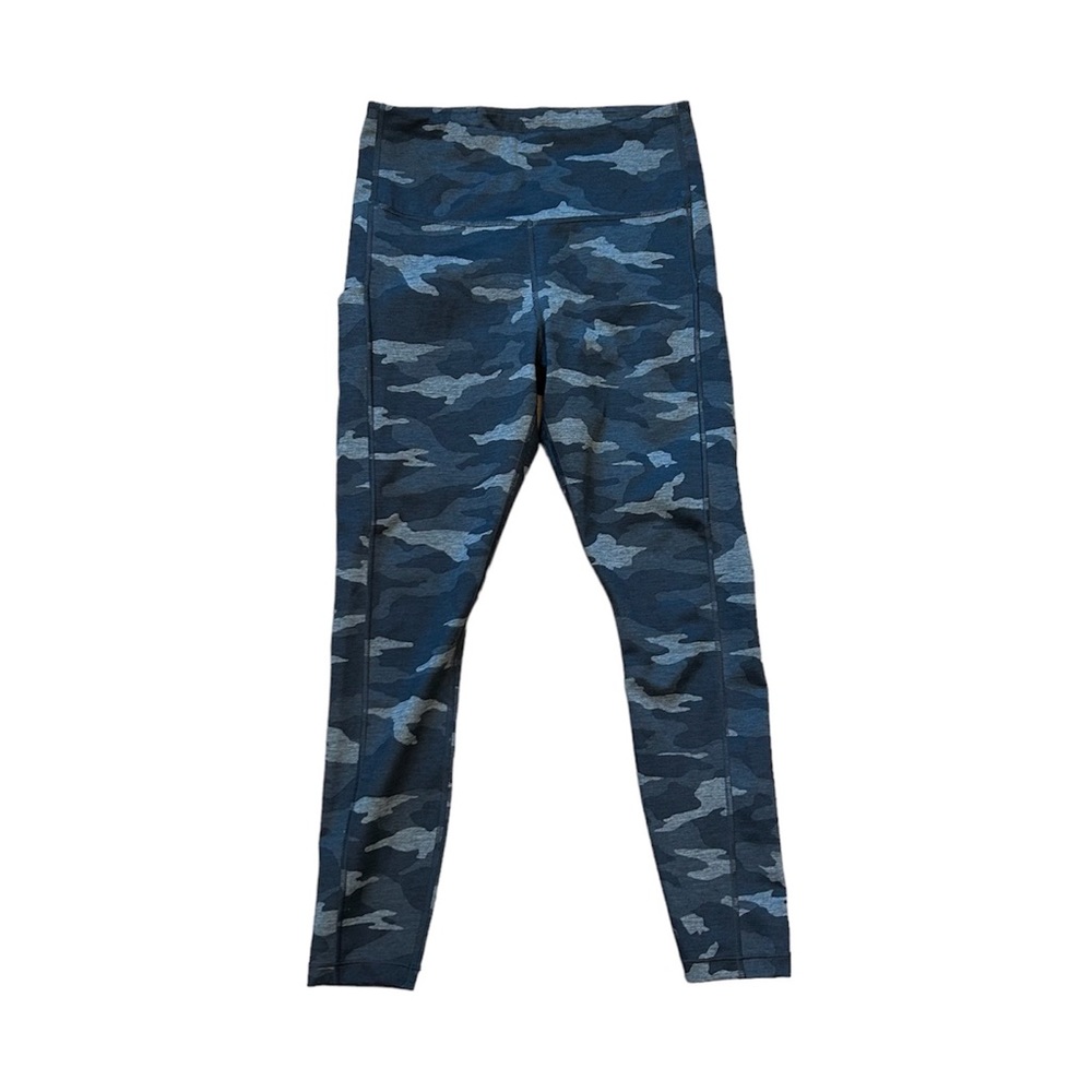 ATHLETA Ultimate Camo 7/8 Tight Leggings Small EUC Gray Black